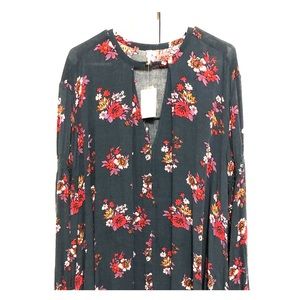 Free People blue floral dress